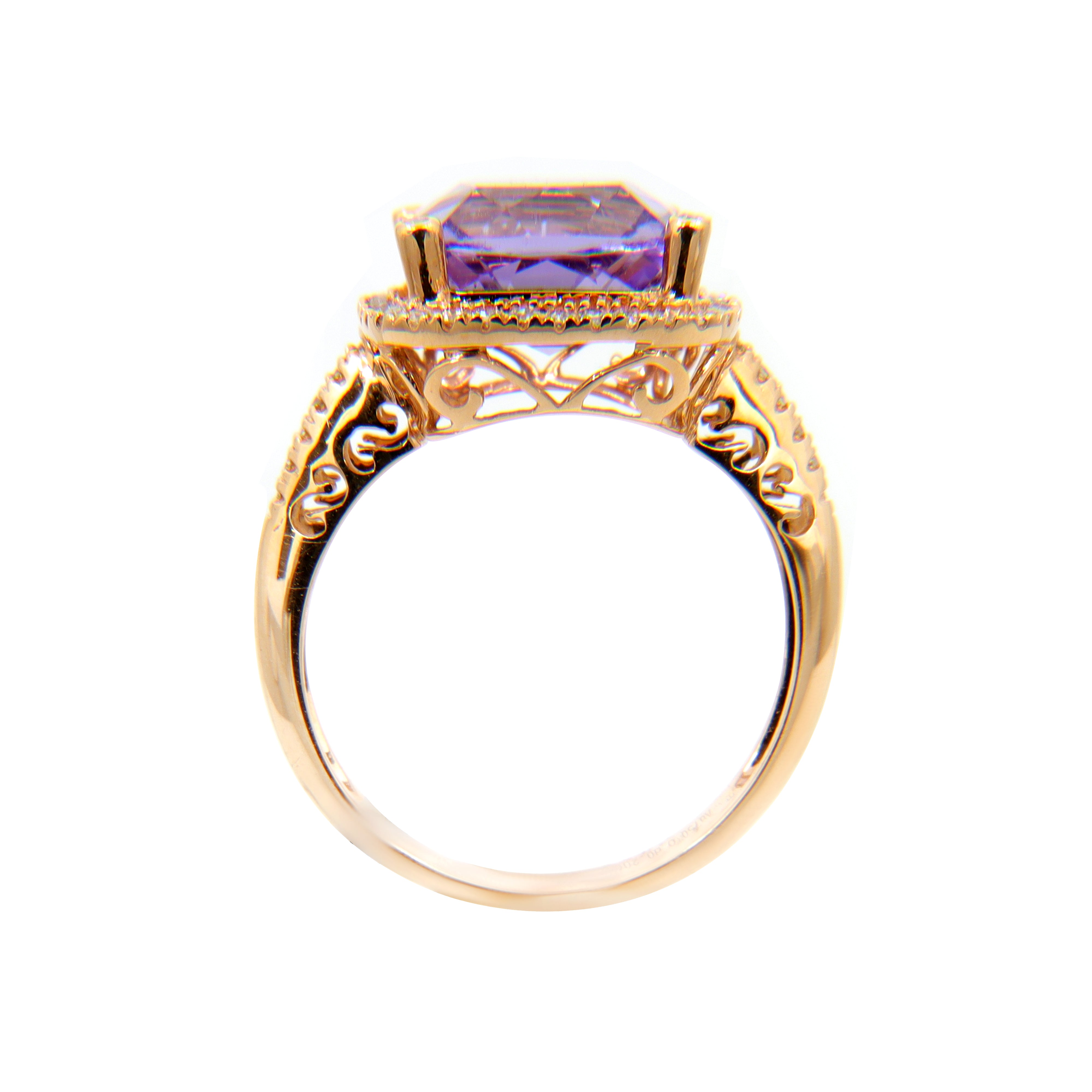 Floral Art Deco Amethyst Engagement Ring Rose Gold Art Deco Amethyst Engagement Ring Sterling Silver online Amethyst Wedding Ring Anniversary Gift