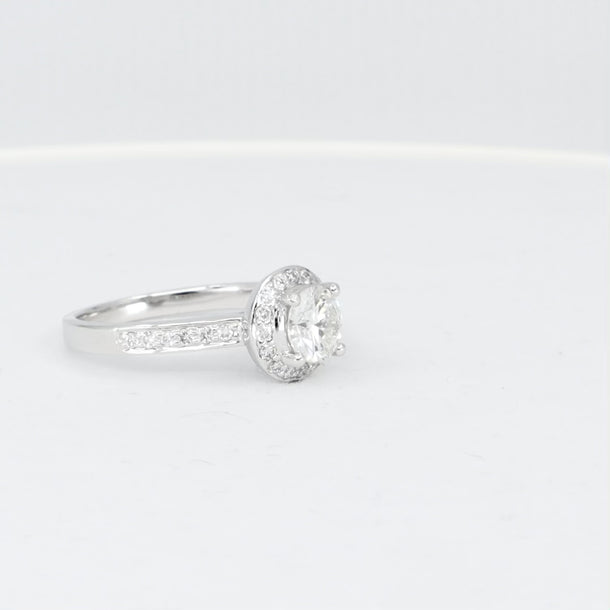 18K White Gold Tdw. 0.98ct Diamond Ring | Diamond Rings Melbourne | Engagement Rings Melbourne | Wedding Rings Melbourne | H&H Jewellery