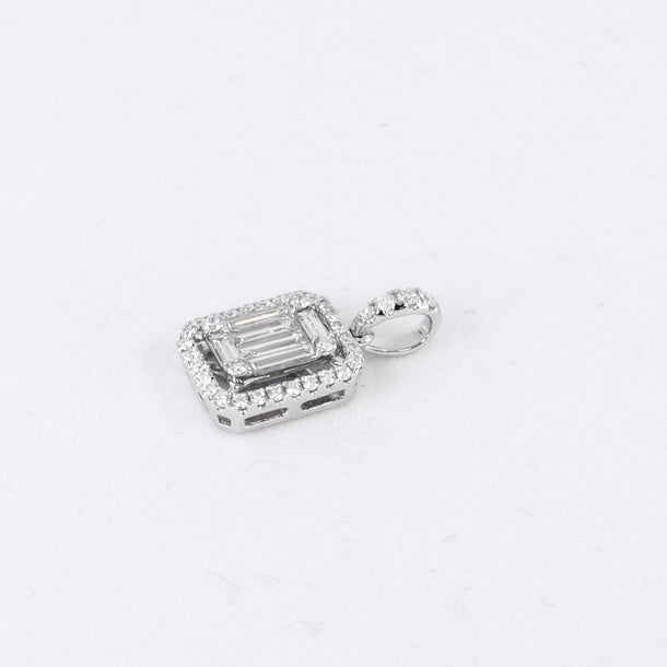 18K White Gold Tdw. 0.932ct Diamond Pendant | Gold Diamond Necklace | Gold Cross Necklace Australia | Rose Gold Necklace | Gold Cross Necklace Melbourne | Gold Diamond Pendant Necklace | Gold Necklace For Women | H&H Jewellery 