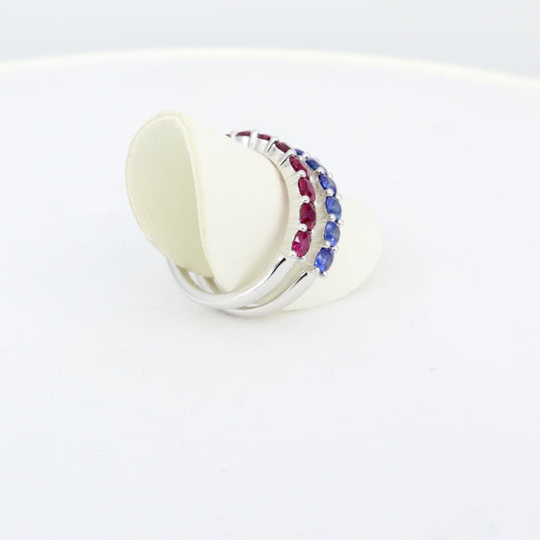18K White Gold 1.16ct Sapphire Ring | Sapphire and Diamond Earrings Melbourne | Sapphire and Diamond Earrings Australia | H&H Jewellery