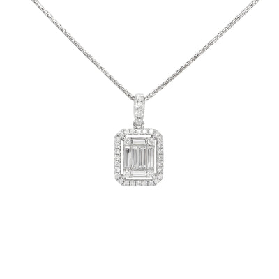 18K White Gold Tdw. 0.932ct Diamond Pendant | Gold Diamond Necklace | Gold Cross Necklace Australia | Rose Gold Necklace | Gold Cross Necklace Melbourne | Gold Diamond Pendant Necklace | Gold Necklace For Women | H&H Jewellery 