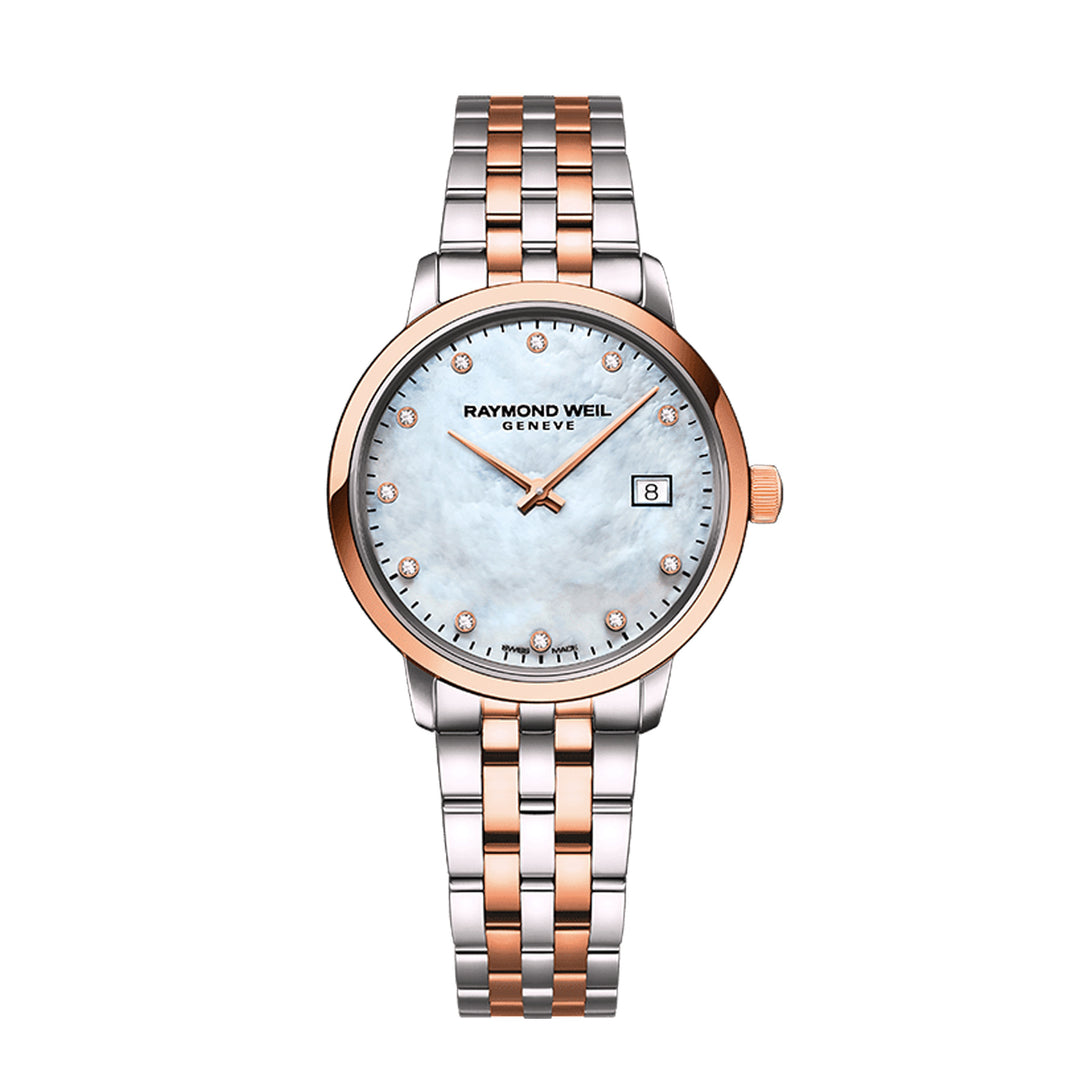 Raymond weil rose gold watch deals