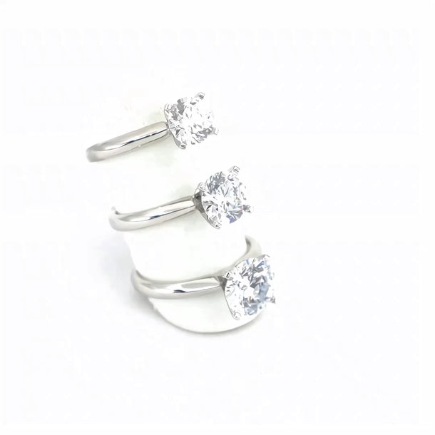 14K White Gold Lab-Grown Diamond Engagement Ring | Diamond Engagement Rings Melbourne | Wedding Rings Melbourne | H&H Jewellery