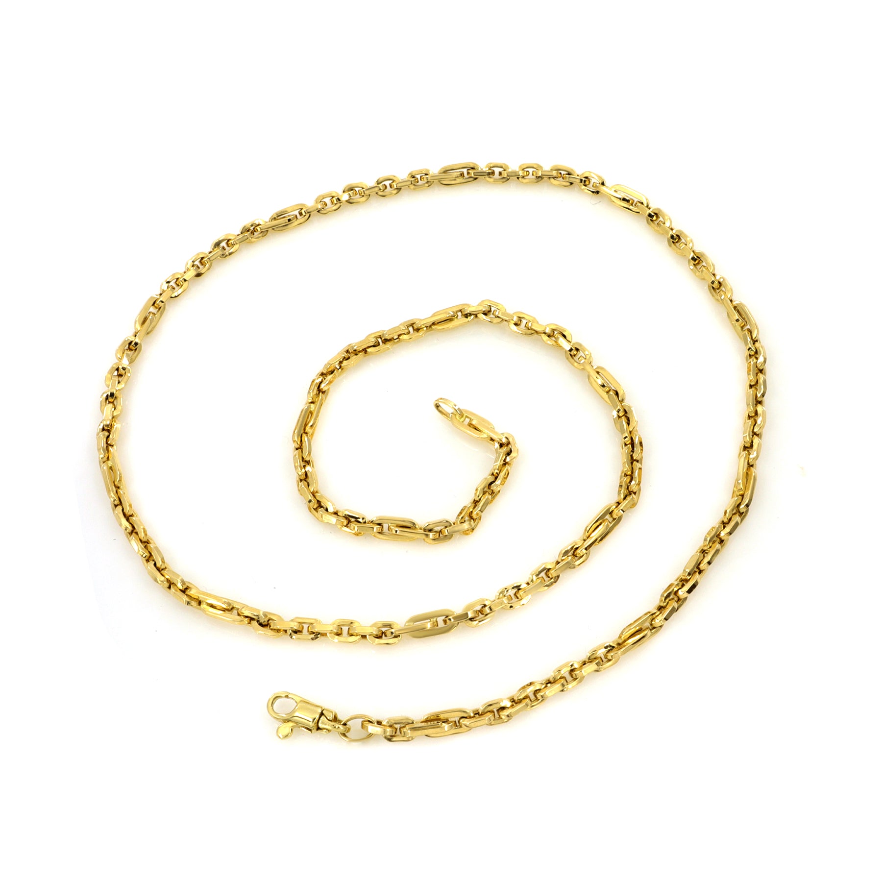 14K Yellow Gold Australian Made Necklace 55cm 20724863