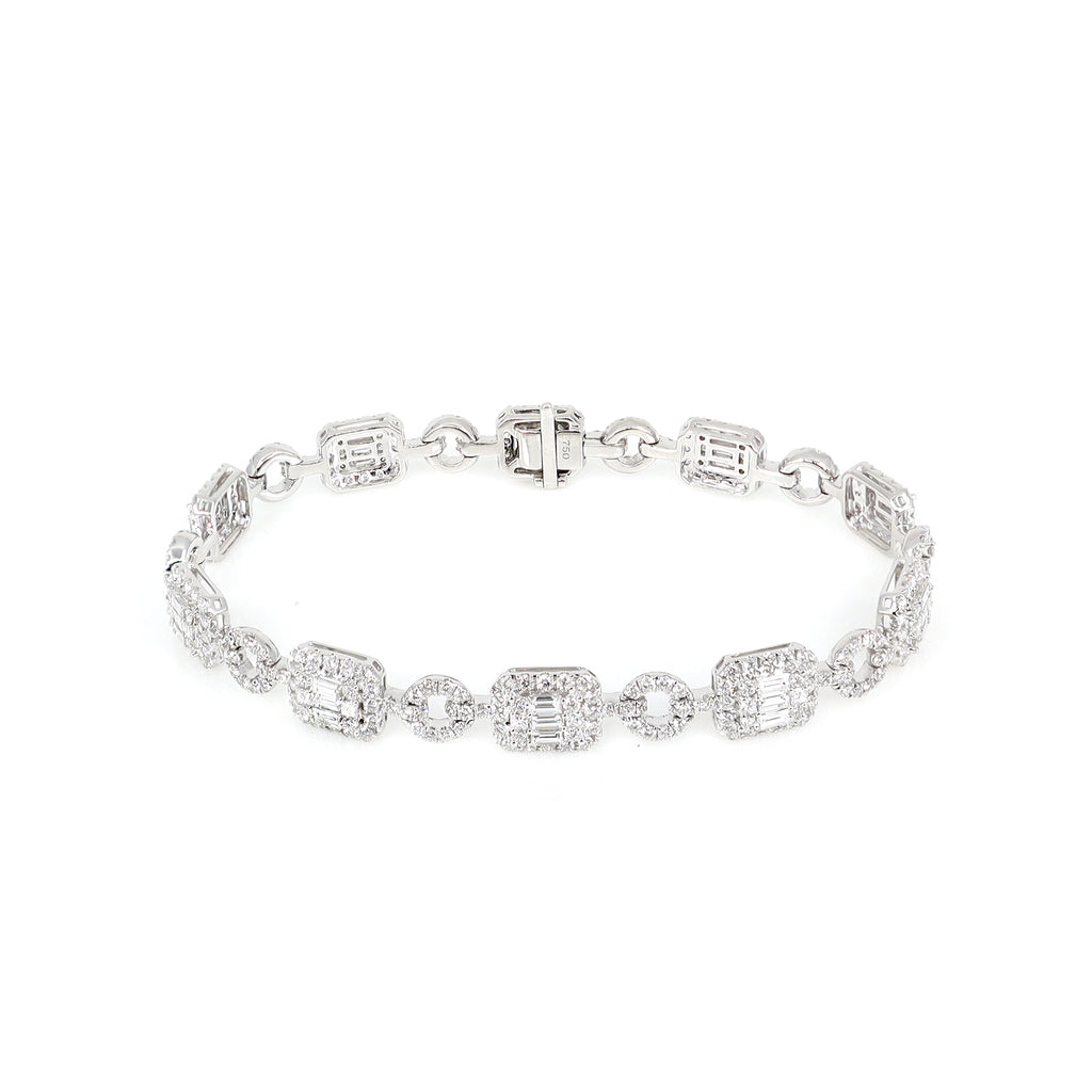 Halo diamond tennis on sale bracelet